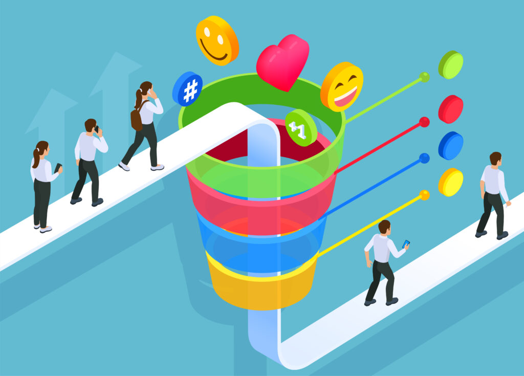 Funnel di vendita per convertire i contatti in clienti